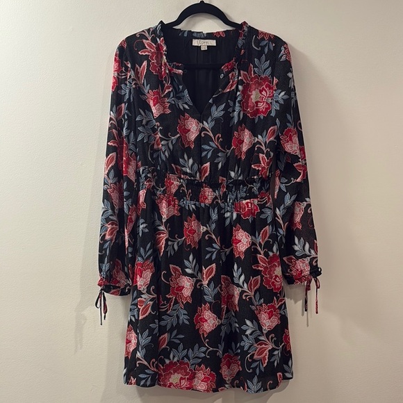 LOFT | Dress with Bishop Sleeves - Picture 1 of 6